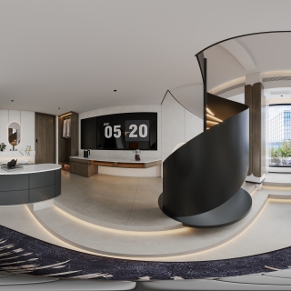 现代 阁楼房间3