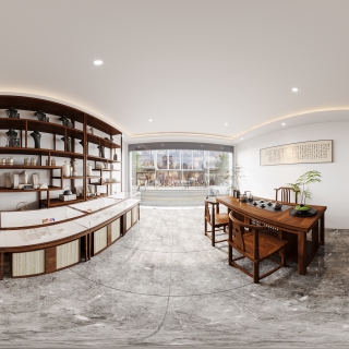 新中式珠宝店全景