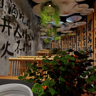 复古火锅店