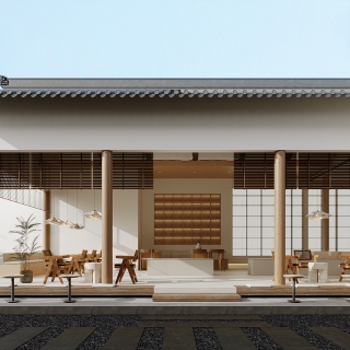 现代咖啡店室内日景(1)