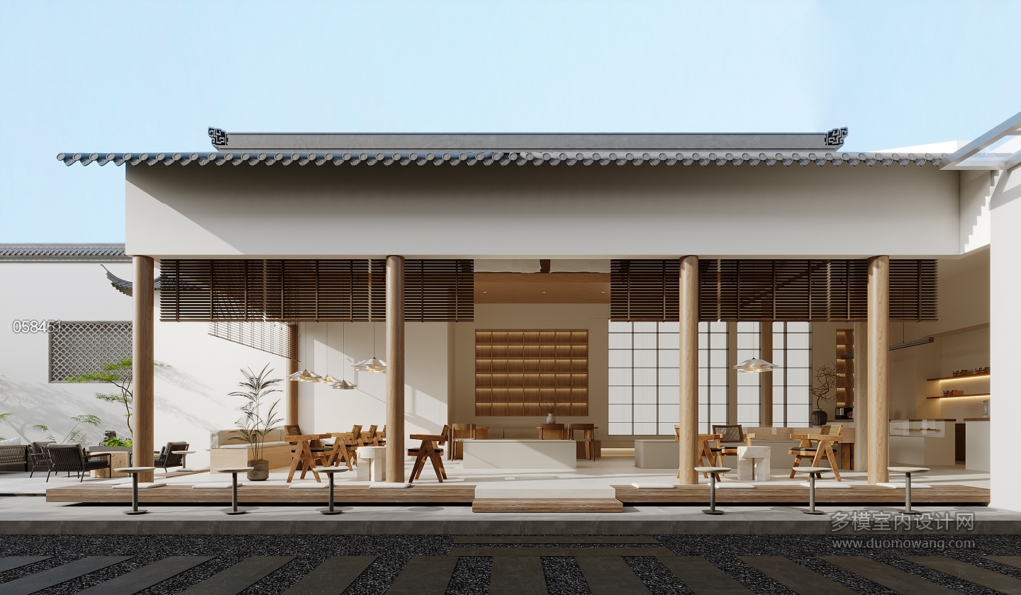 现代咖啡店室内日景(1)