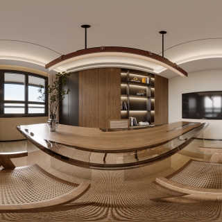中古风书房全景