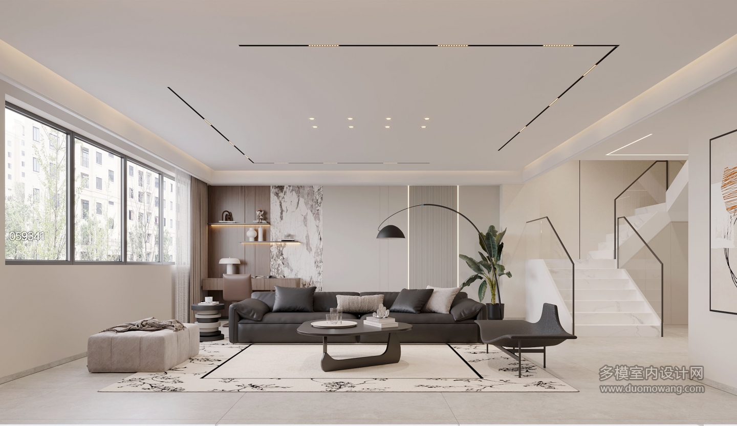 现代负一层沙发