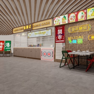 港式餐饮侧特写